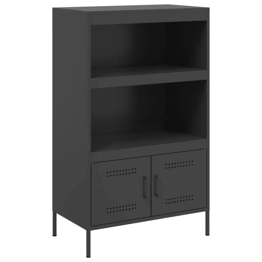 Highboard Storage Cabinet Black Industrial Style Living Room Bedroom Furniture