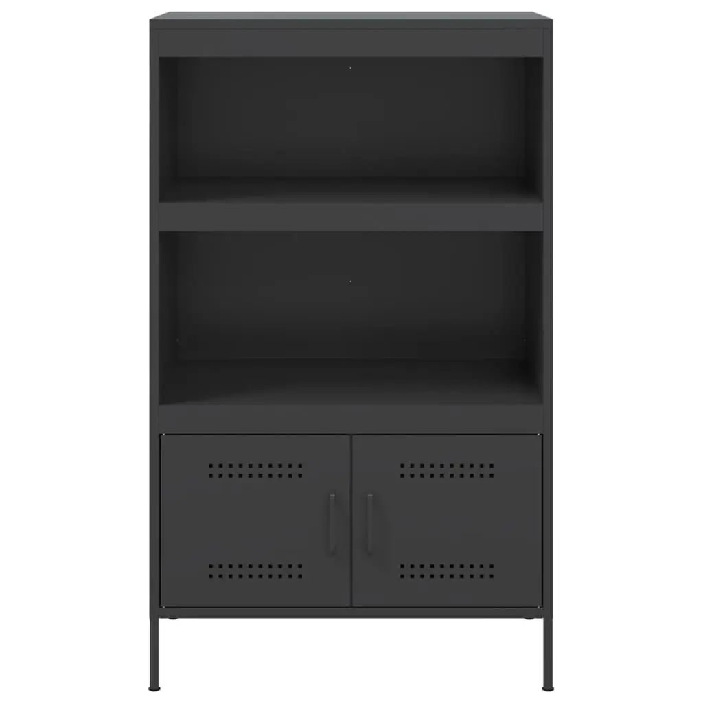 Highboard Storage Cabinet Black Industrial Style Living Room Bedroom Furniture