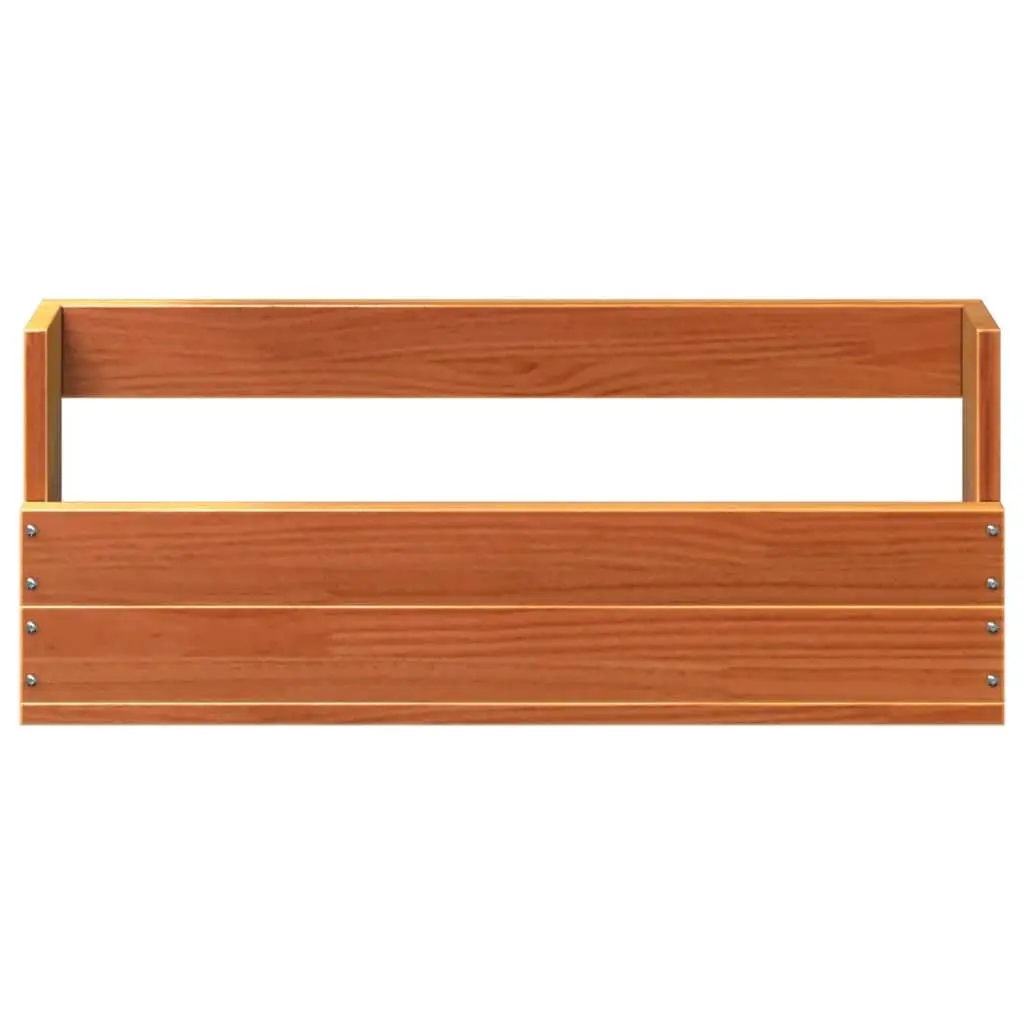Wall-Mounted Shoe Rack Organizer 2 Pieces Solid Pine Wood Storage Brown