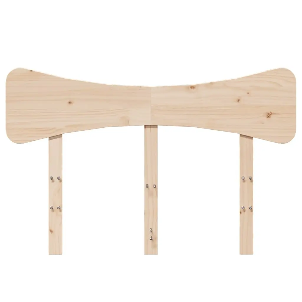 Wooden Headboard Back Support 135 cm Solid Pine Wood Brown