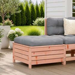 Affordable Wooden Outdoor Footstool with Storage Space