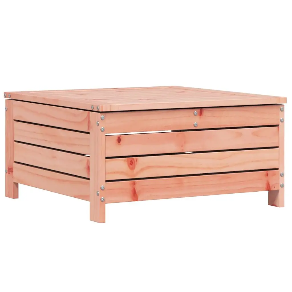 Wooden Garden Footstool Ottoman Outdoor Seat Storage Brown 62 x 63.5 x 32 cm