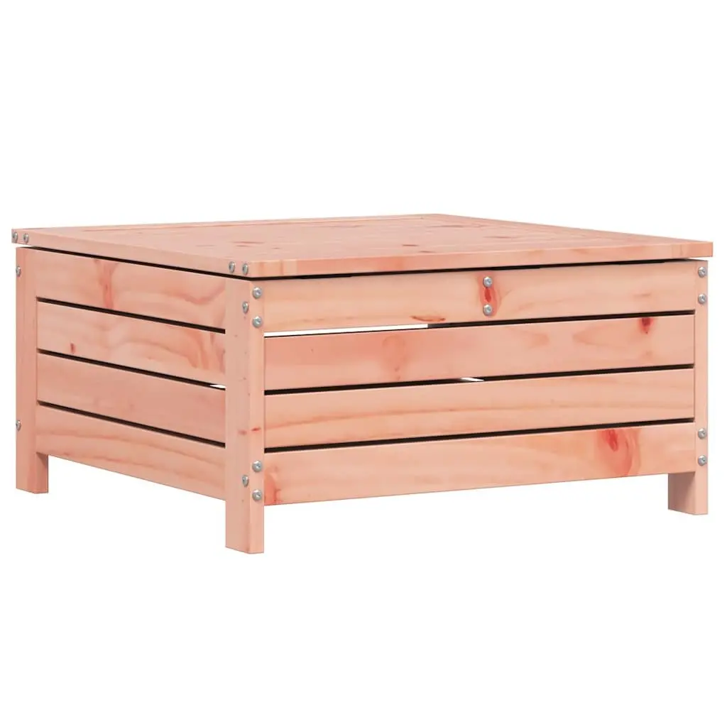 Wooden Garden Footstool Ottoman Outdoor Seat Storage Brown 62 x 63.5 x 32 cm