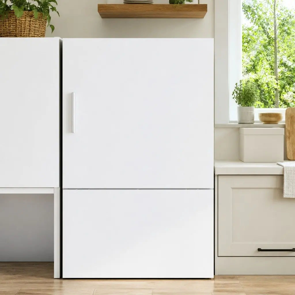 White Engineered Wood Wall Cabinet
