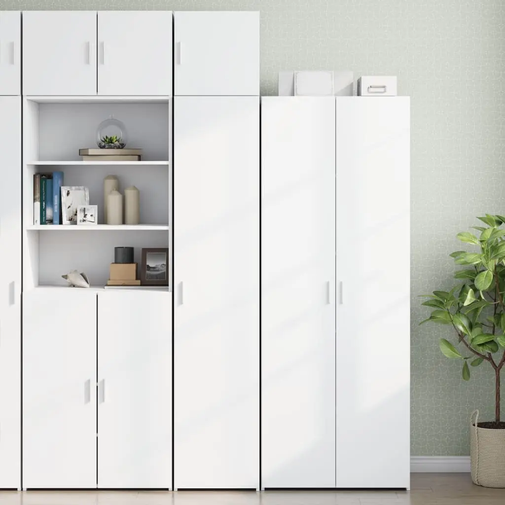 White Engineered Wood Wall Cabinet