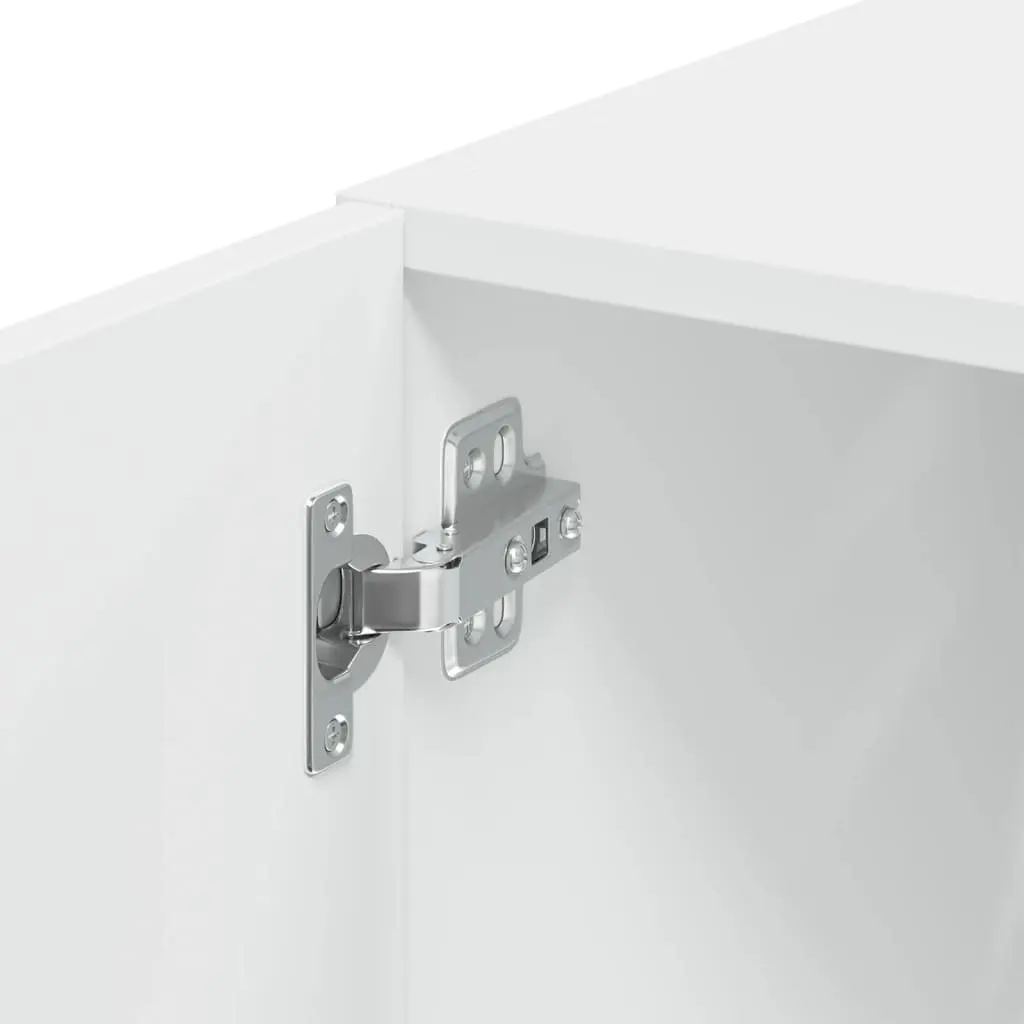 White Engineered Wood Wall Cabinet