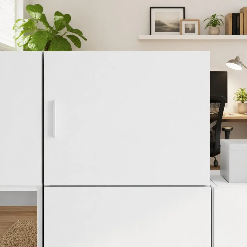 Wall Cabinet White Storage Floating Hanging Shelving Organizer Furniture
