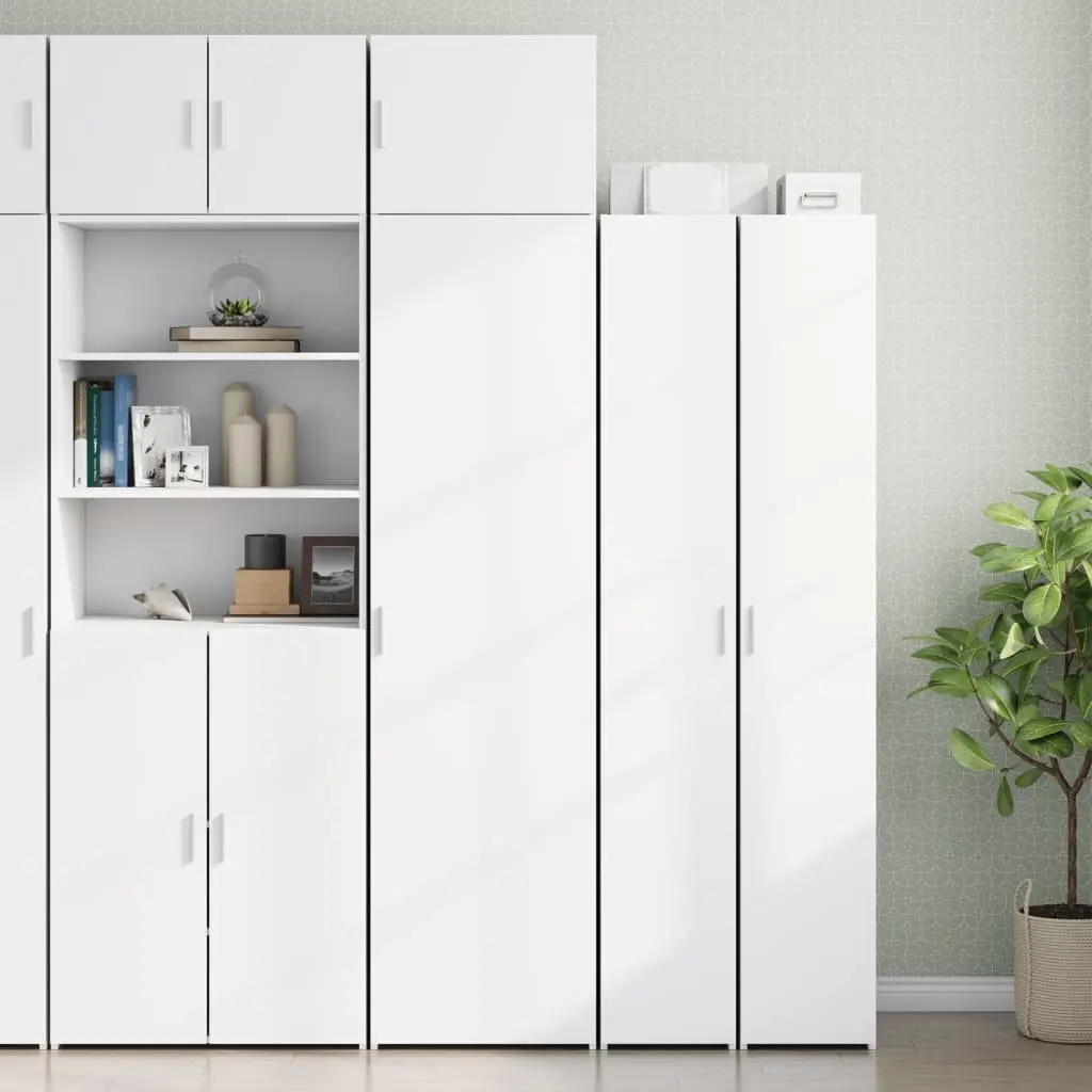 Wall Cabinet White Storage Floating Hanging Shelving Organizer Furniture