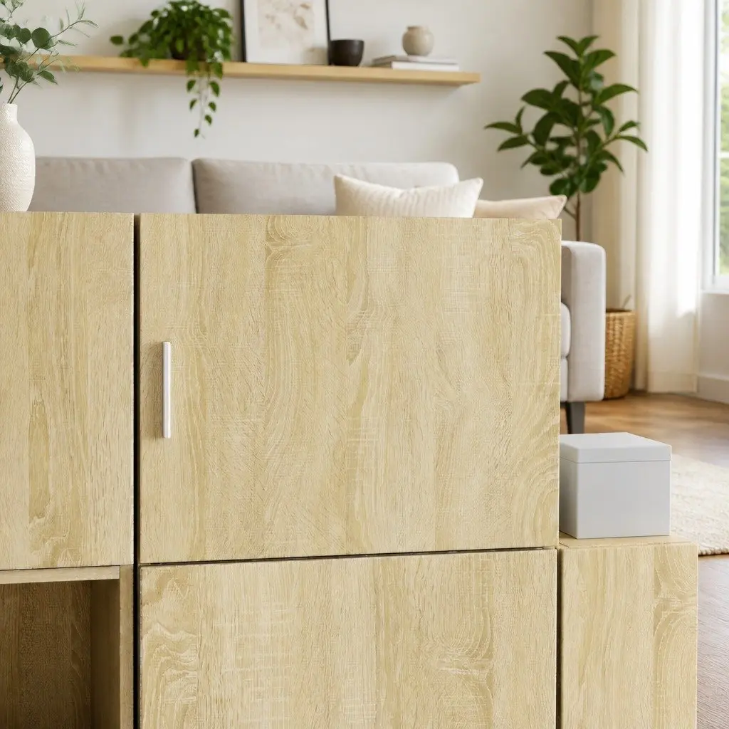 Wall Cabinet Storage Brown Sonoma Oak Wall-mounted 50 x 42.5 x 40 cm