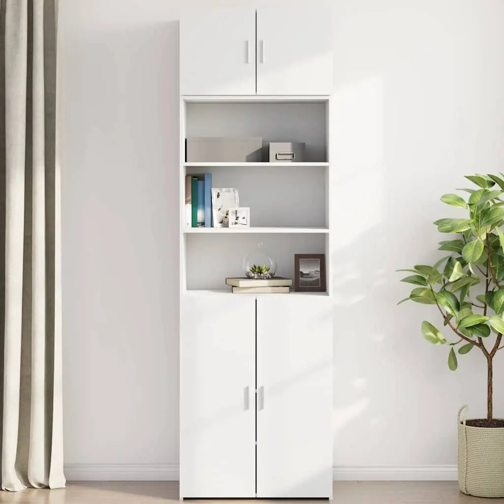 Wall Cabinet Storage Cabinet 70x42.5x40 cm White Engineered Wood