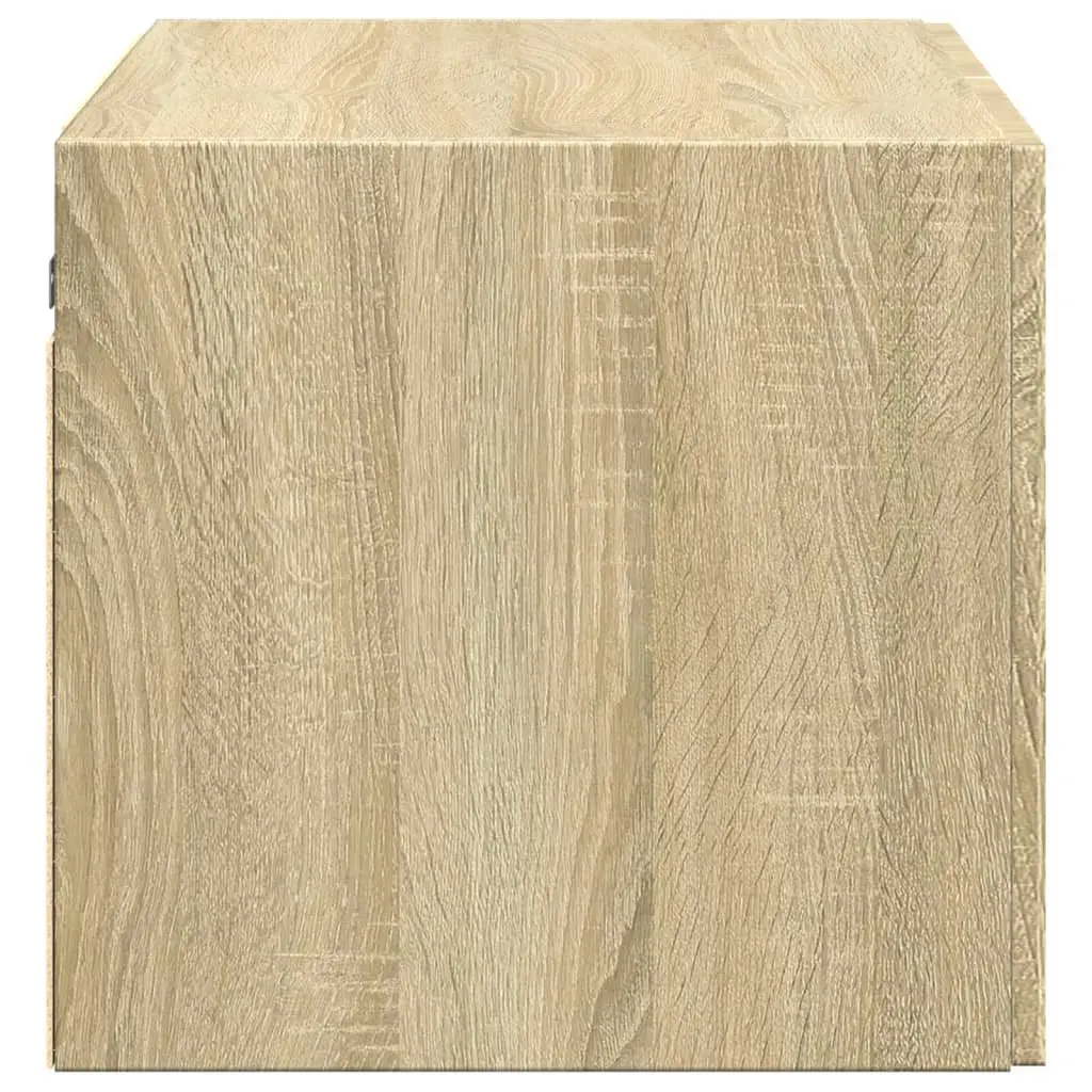 Wall Cabinet Sonoma Oak Brown Engineered Wood Storage Hanging Furniture