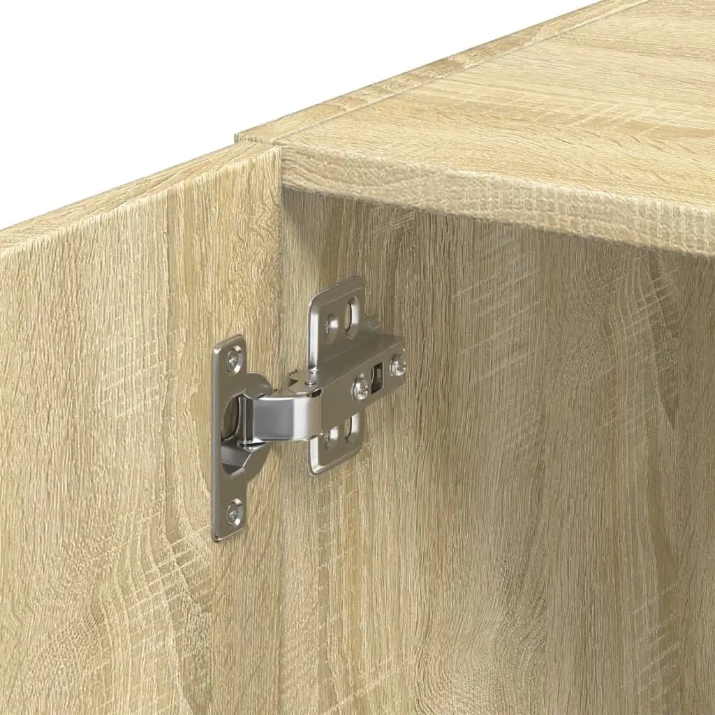 Wall Cabinet Sonoma Oak Brown Engineered Wood Storage Hanging Furniture
