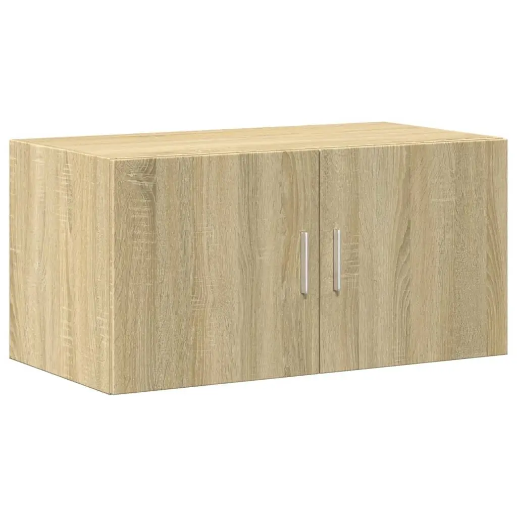 Wall Cabinet Storage 80x42.5x40cm Engineered Wood Brown