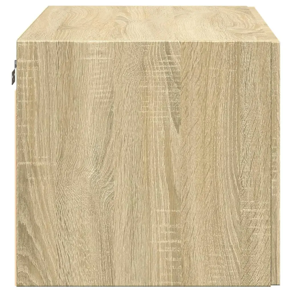 Wall Cabinet Storage 80x42.5x40cm Engineered Wood Brown