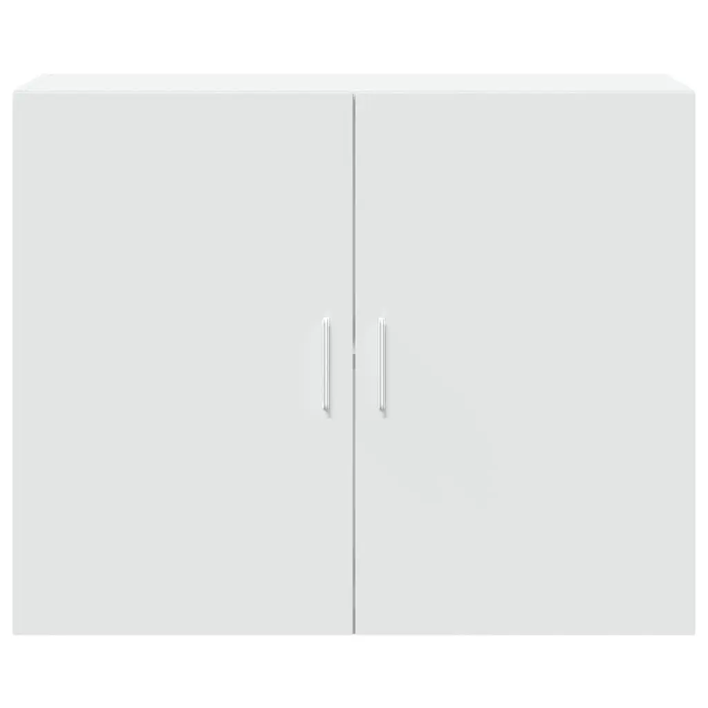 Wall Cabinet White Storage Furniture Engineered Wood Hanging Mounted Organizer