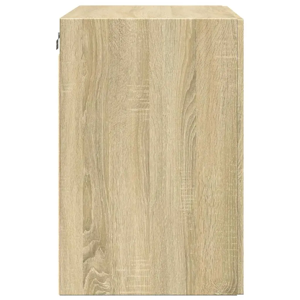 Wall Cabinet Storage 80x42.5x64cm Brown Engineered Wood