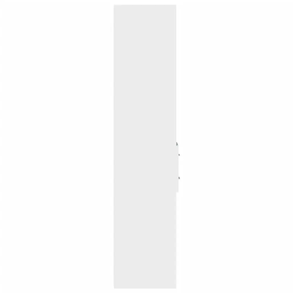 Highboard Storage Cabinet White Modern Engineered Wood 30 x 42.5 x 185 cm