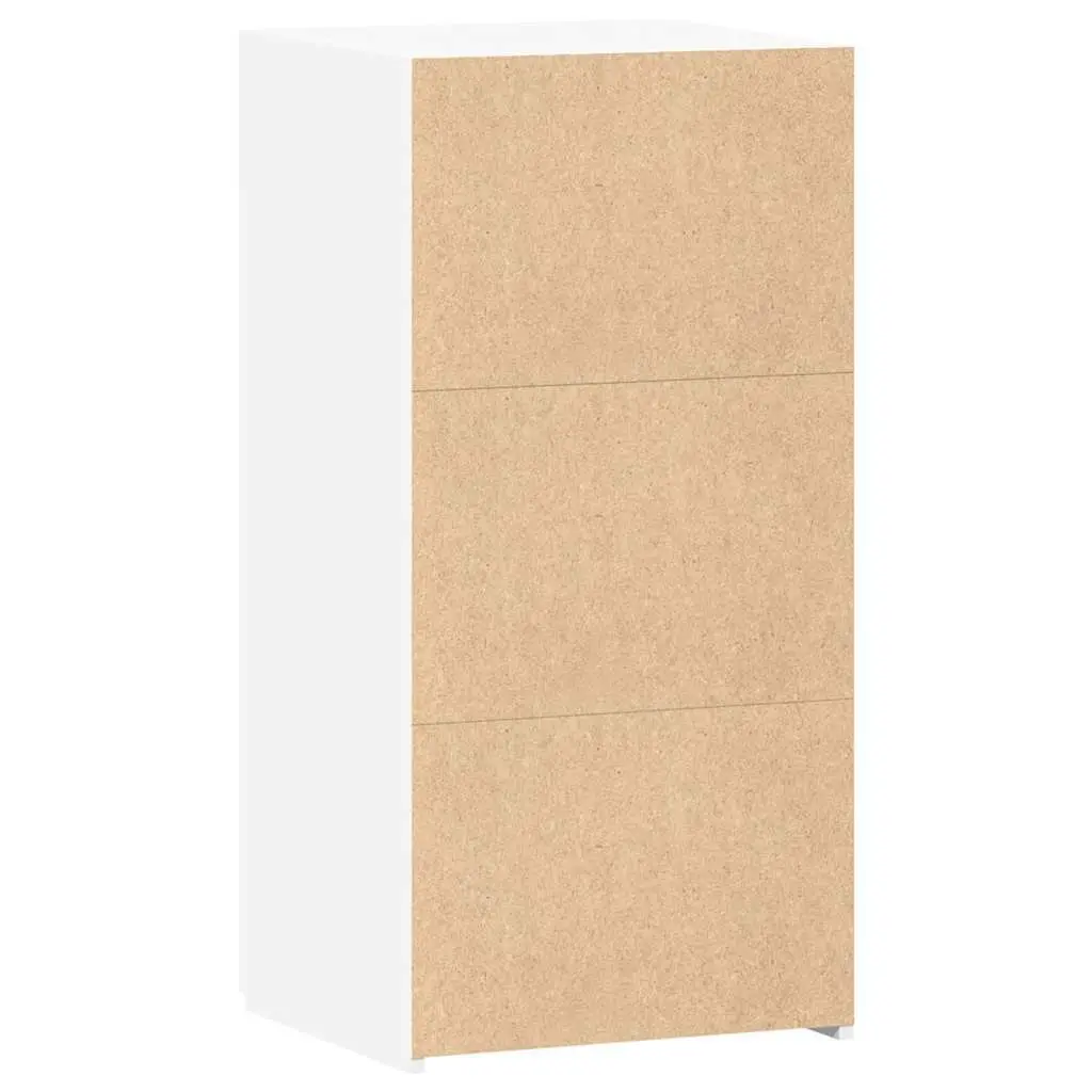 White Sideboard Cabinet Storage Cupboard with Drawer Door Engineered Wood