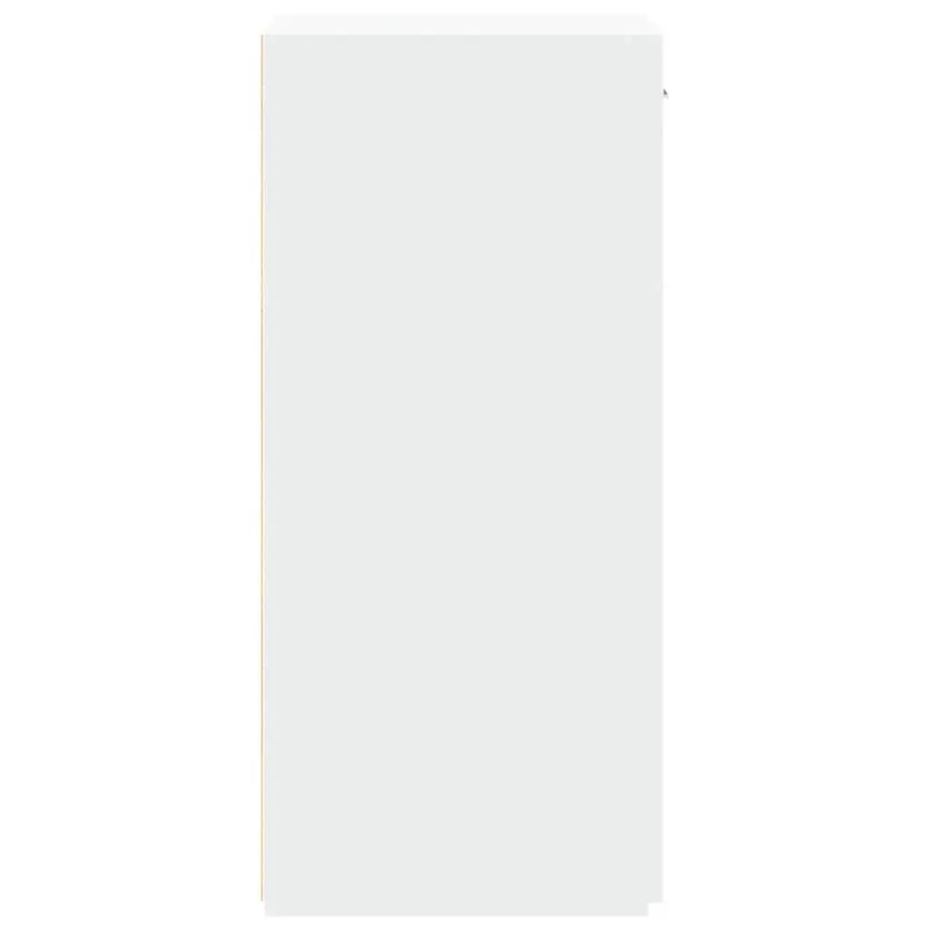 White Sideboard Cabinet Storage Cupboard with Drawer Door Engineered Wood