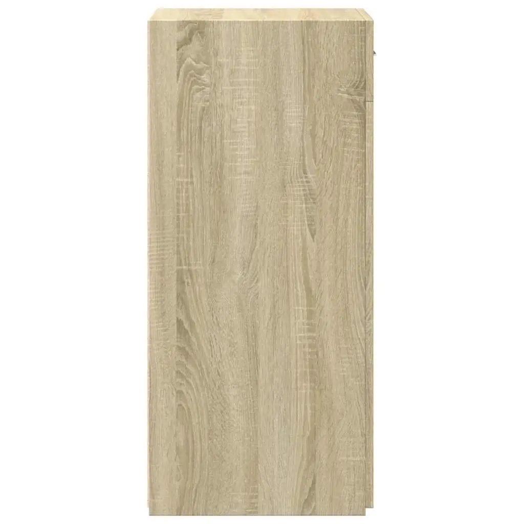 Brown Engineered Wood Sideboard Cabinet