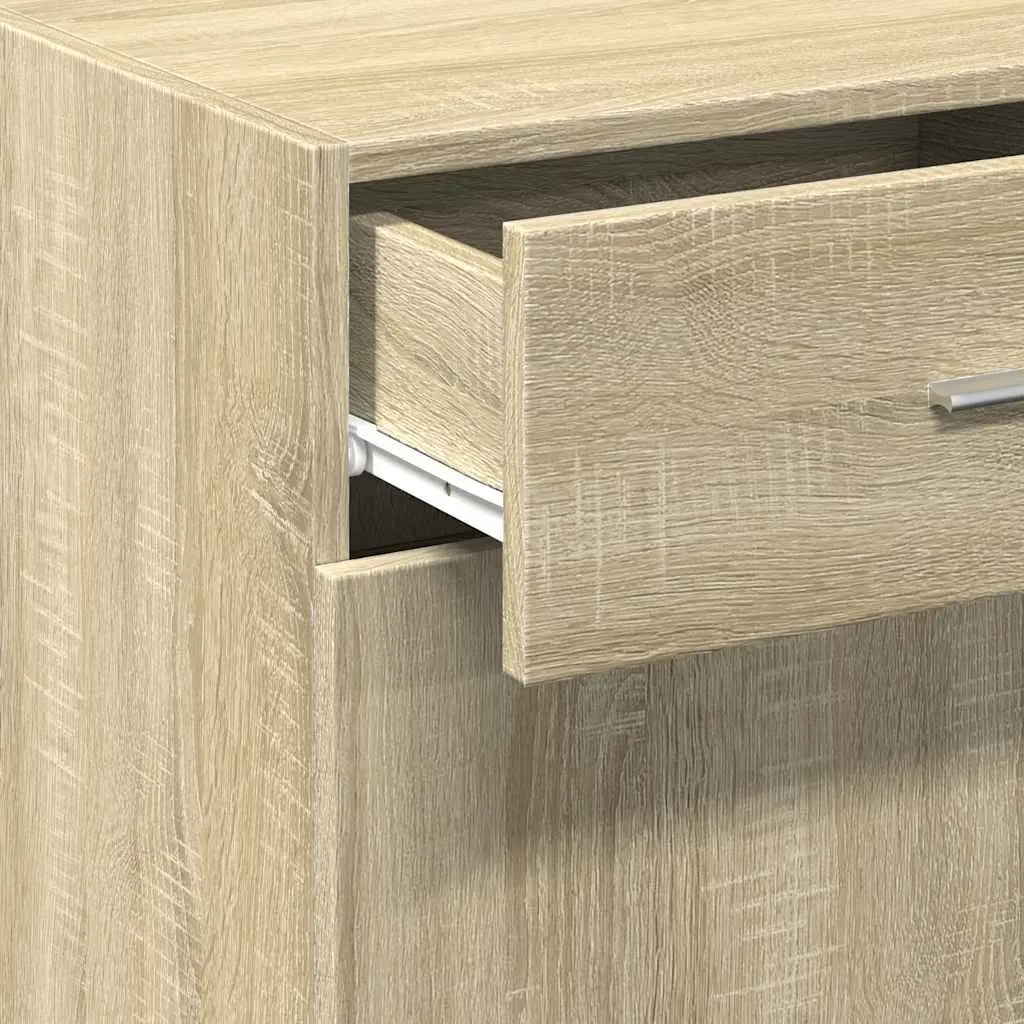 Brown Engineered Wood Sideboard Cabinet