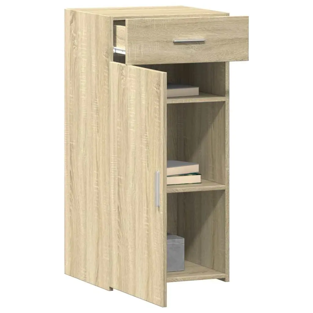 Brown Engineered Wood Sideboard Cabinet