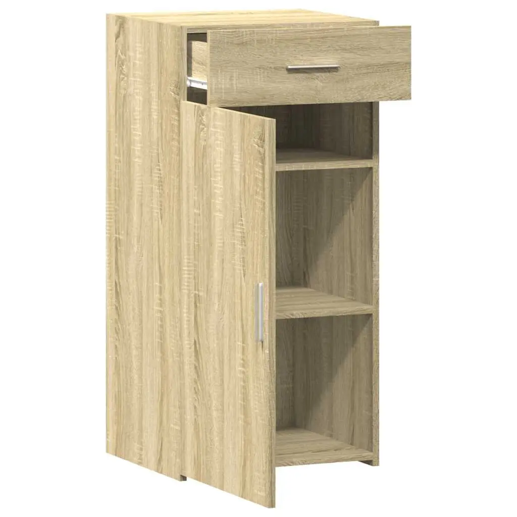 Brown Engineered Wood Sideboard Cabinet