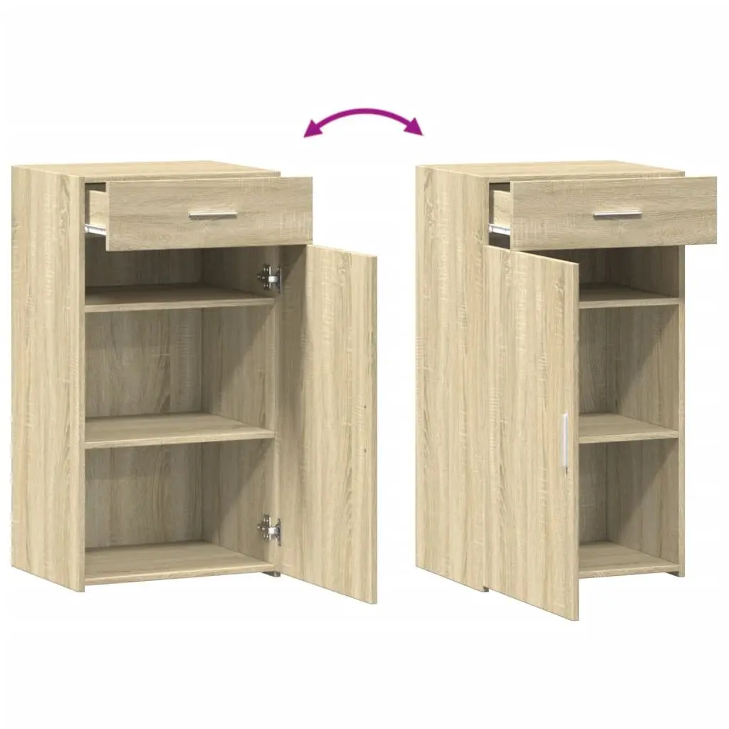 Sideboard Storage Cabinet 50x42.5x93 cm Brown Engineered Wood Furniture
