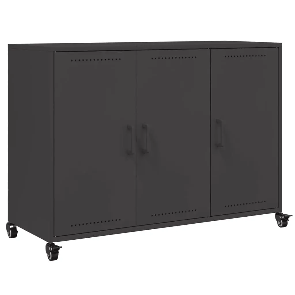 Sideboard Storage Cabinet Black 100.5x39x72cm