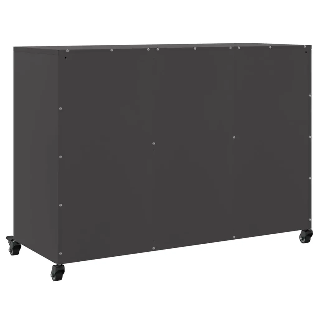 Sideboard Storage Cabinet Black 100.5x39x72cm