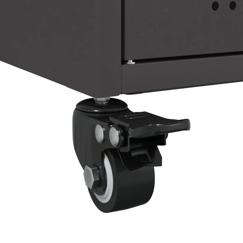 Sideboard Storage Cabinet Black 100.5x39x72cm