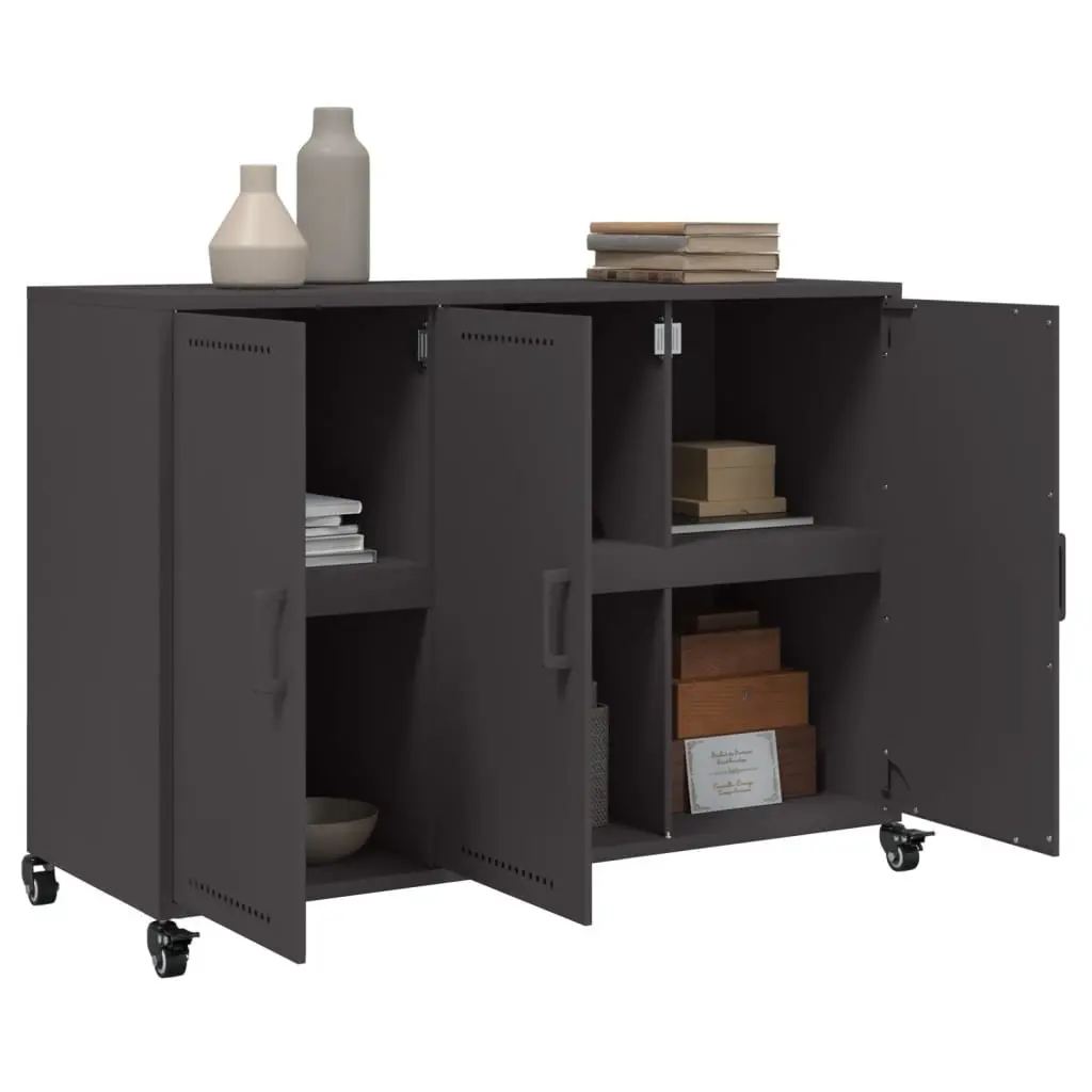 Sideboard Storage Cabinet Black 100.5x39x72cm