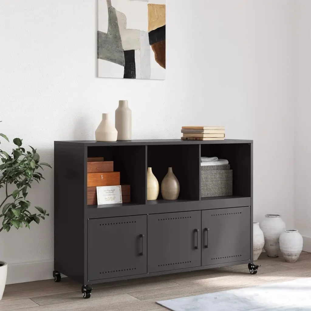 Black Sideboard with Ample Storage Space