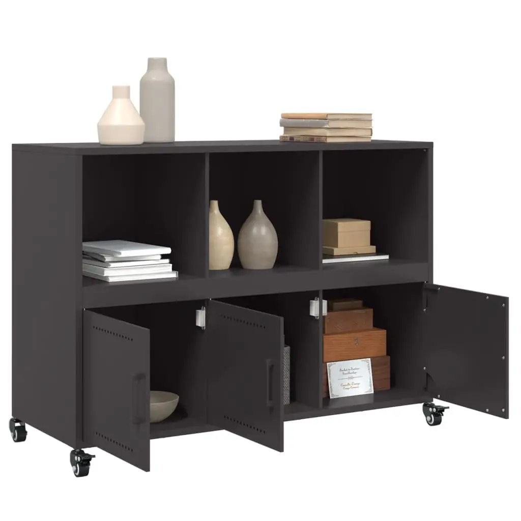 Black Sideboard with Ample Storage Space