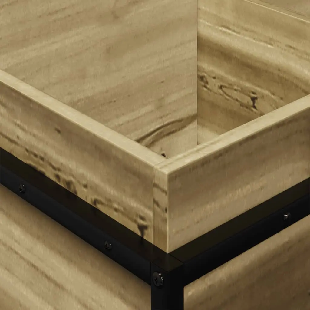 Garden Planter Box Outdoor Patio 80x40x50cm Brown Impregnated Pine Wood