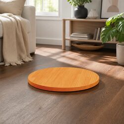 Durable Round Table Top in Brown Solid Pine