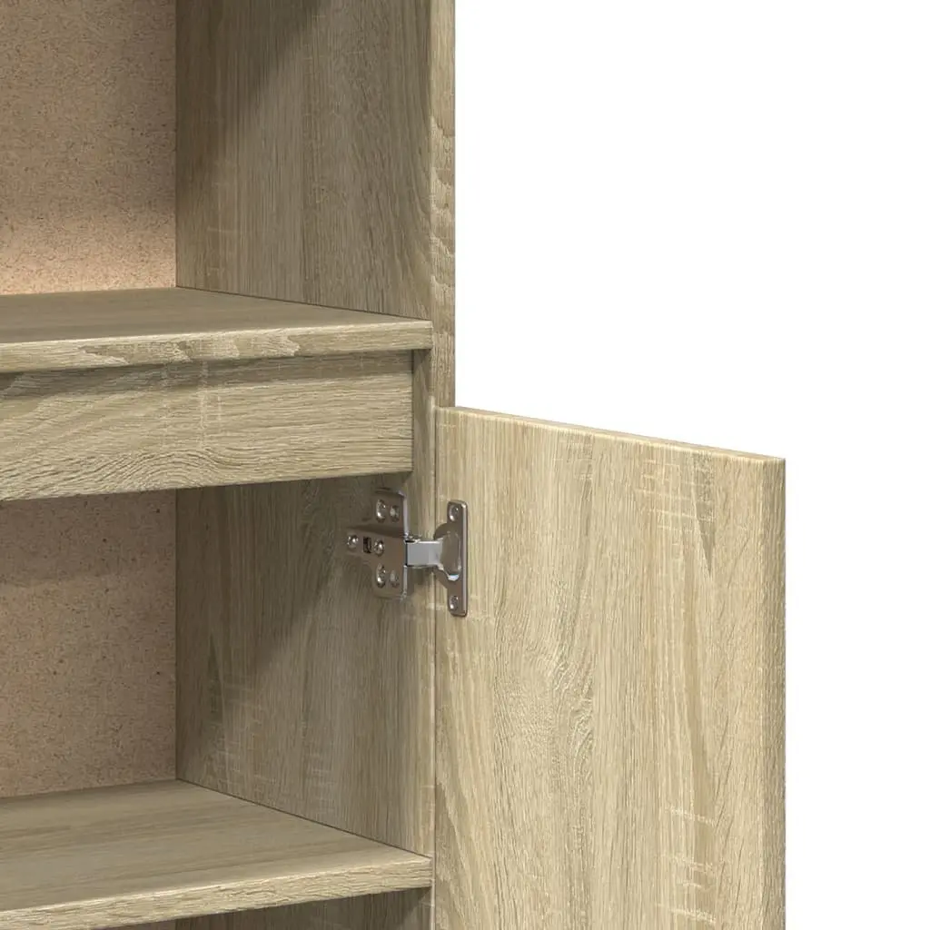 Bathroom Cabinet Storage 30x30x100cm Brown Engineered Wood