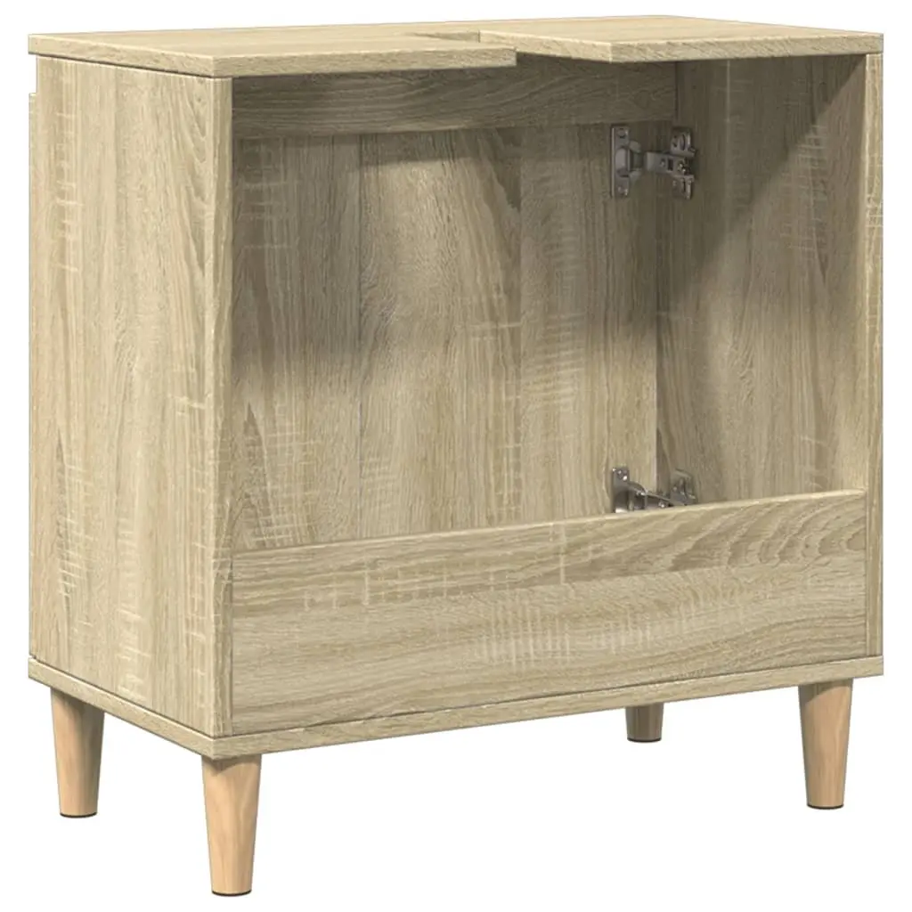 Bathroom Vanity Sink Cabinet Storage Unit 58x33x60 cm Brown