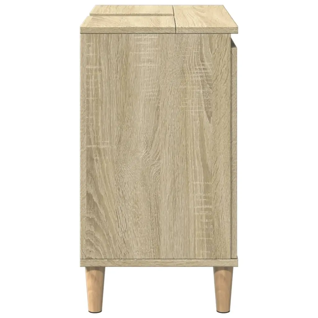 Bathroom Vanity Sink Cabinet Storage Unit 58x33x60 cm Brown