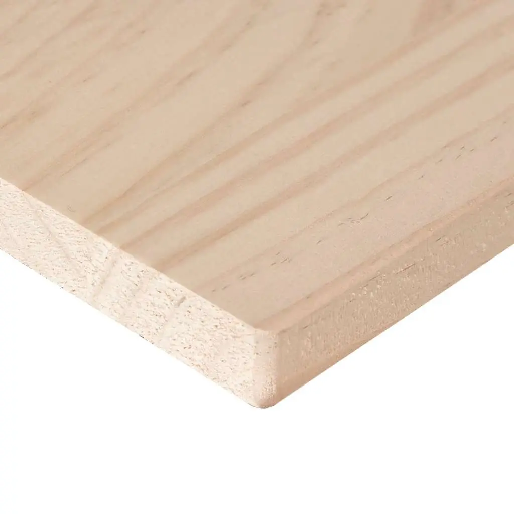 Solid Wood Pine Table Top Rustic Dining 90x45x1.7cm Brown