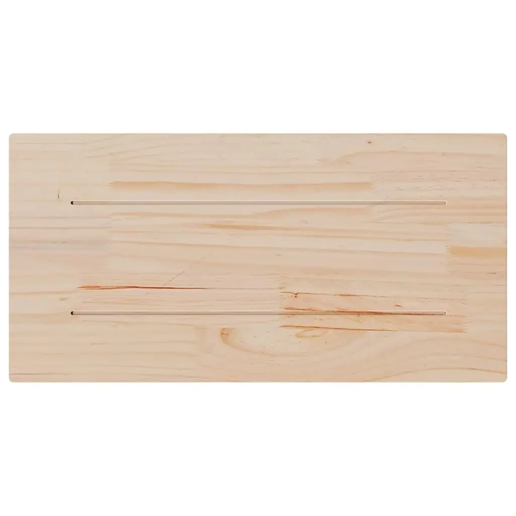 Rectangular Wooden Table Tops 4 pcs, Solid Pine Brown