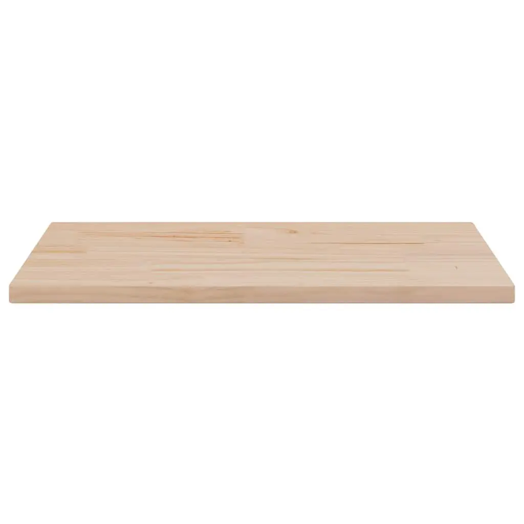 Rectangular Wooden Table Top Replacement 70x35cm Pine Wood Brown