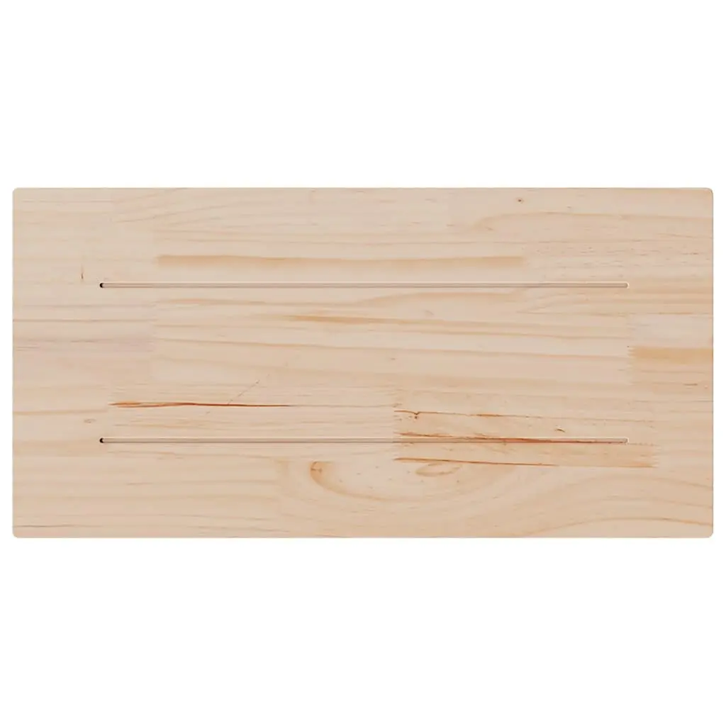 Rectangular Wooden Table Top Replacement 70x35cm Pine Wood Brown