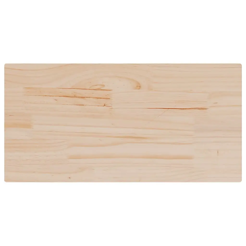 Rectangular Solid Wood Table Top 80x40cm Brown Pine Replacement Dining Furniture