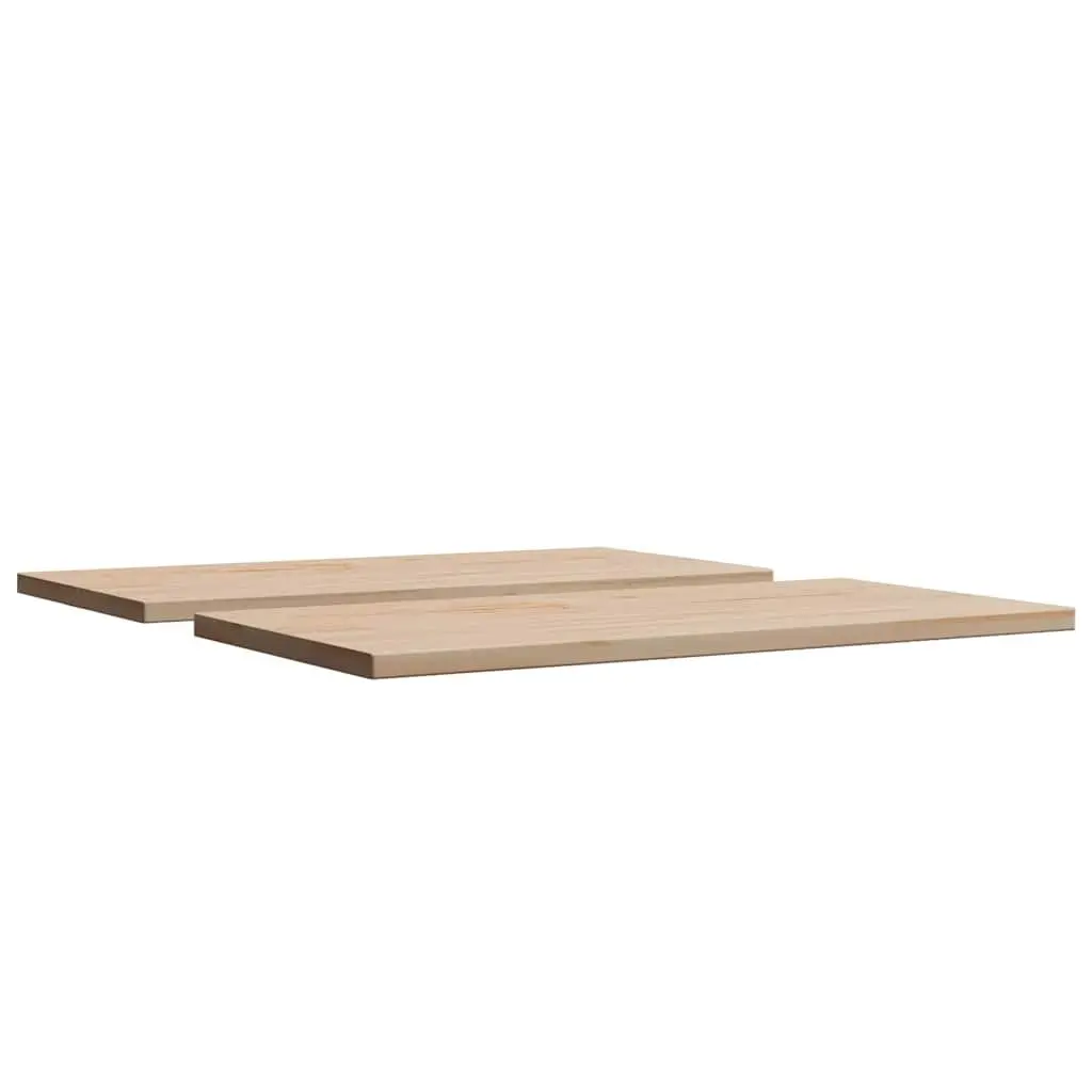 Rectangular Solid Wood Table Top 80x40cm Brown Pine Replacement Dining Furniture