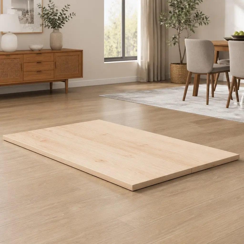 Rectangular Wooden Table Tops Replacement 80x53cm Solid Pine Wood Brown 3 Piece