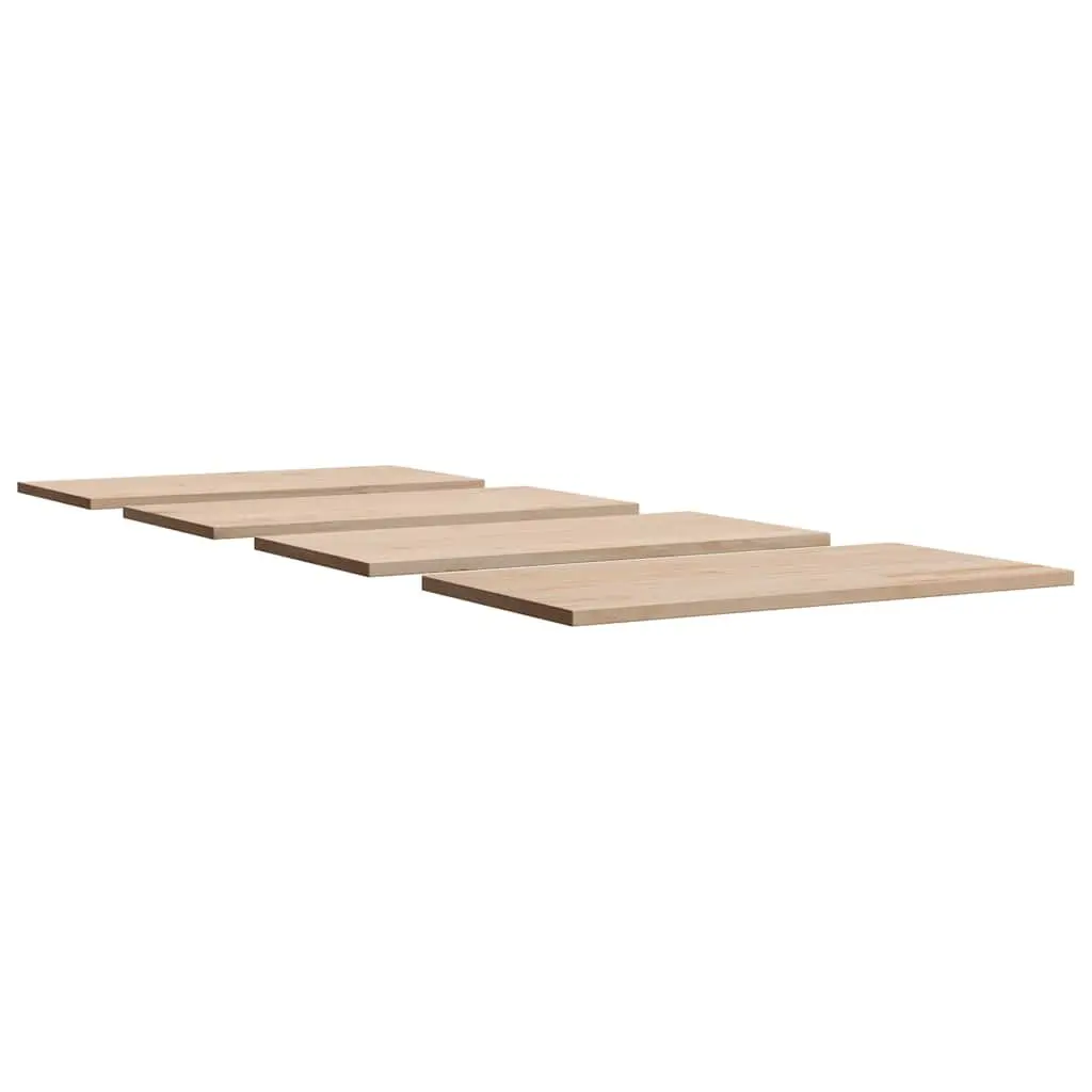 Wooden Table Tops Replacement 100x50cm Rectangular Solid Pine Wood Brown 4 Piece