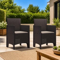 Value-Oriented Brown Outdoor Chairs Set for Any Garden