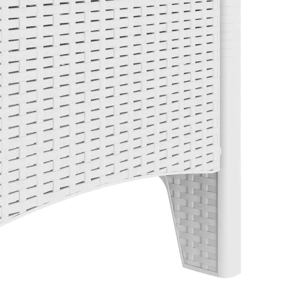 2 White Garden Chairs for Outdoors
