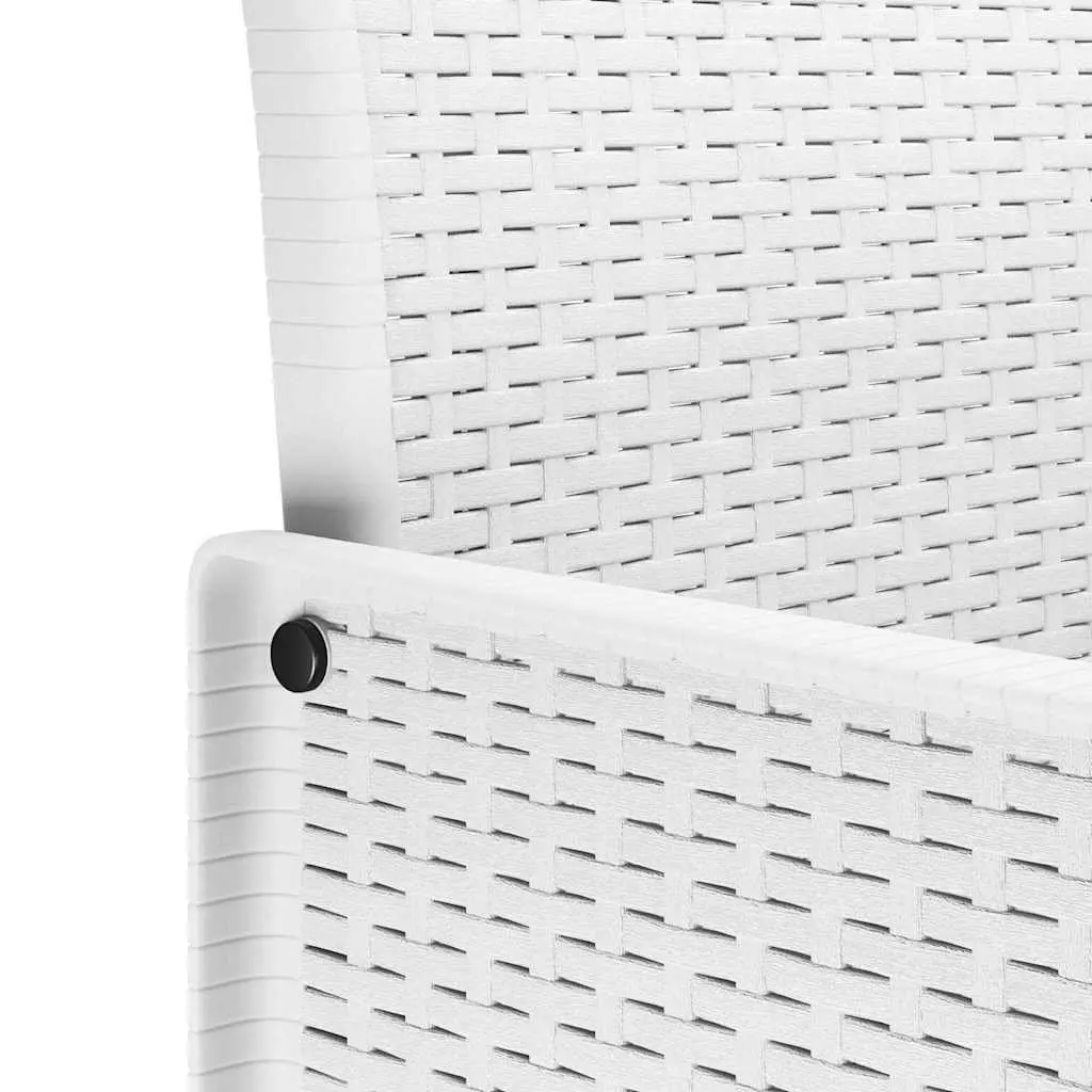 Outdoor Garden Chair 2 pcs White Modern Seating Patio Furniture 53x49x85cm
